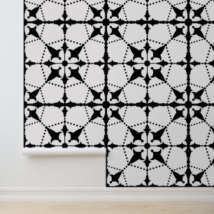 Papier Peint Géométrie Noir Et Blanc