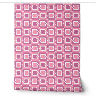 Papier Peint Géométrique rose