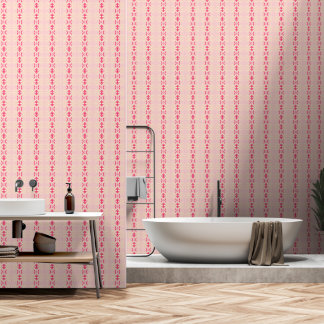 Papier Peint géométrique rose