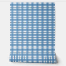 Gingham Indien - Bleuet Bleu Clair