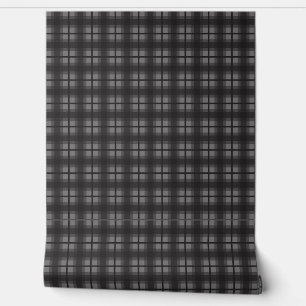 Papier Peint Gingham Indien - Noir Attrayant