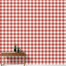 Gingham Rouge à Grandes Carreaux