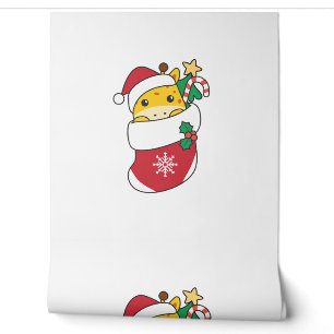 Papier Peint Giraffes Mignonnes Dans Le Choc De Noël Pour Gira