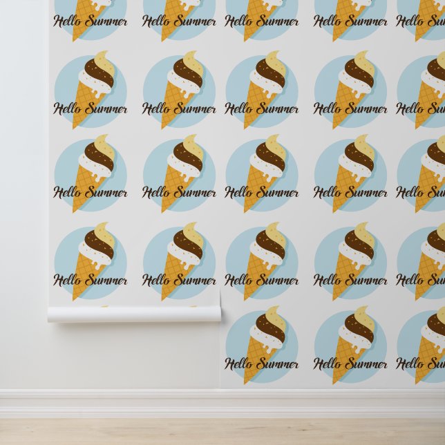 Papier Peint Glace crème Bonjour (Application)