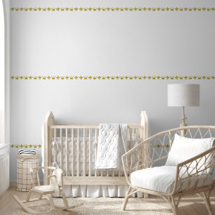 Papier Peint Golden Lily & Crown - luxueuse frontière royale 1