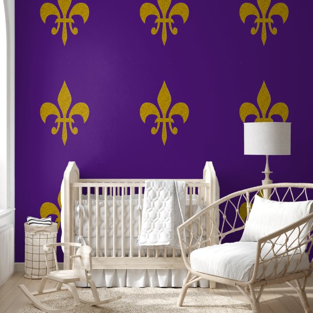 Papier Peint Golden Lily - luxe royal 2 (Enfants)