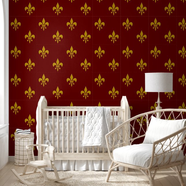 Papier Peint Golden Lily - luxe royal 2a (Enfants)