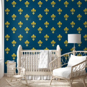 Papier Peint Golden Lily - luxe royal 4a