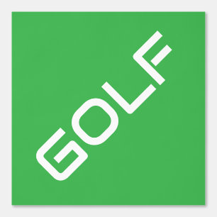 Papier Peint GOLF Moderne Blanc Texte brillant Vert Arrière - p