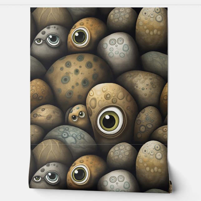 Papier Peint Googly Eyed Garden Botanical (Déroulement)