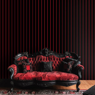 Papier Peint Gothique rouge foncé rayures sur Arrière - plan no