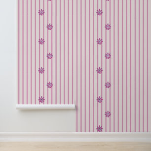 Papier Peint Graines modernes et fleurs roses