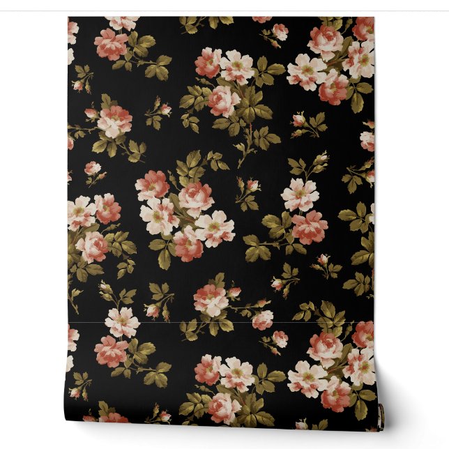 Papier Peint Grand millénaire Botanique Rose Jardin d'été 1 (Déroulement)