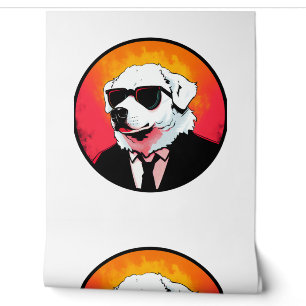 Papier Peint Grande Pyrénées Chien d'affaires