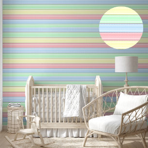 Papier Peint Grandes colorées Doux Pastel horizontal Peel de li