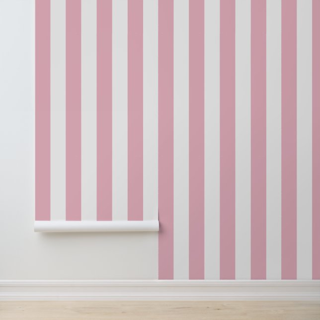 Papier Peint Grandes Pink, Grandes Blances, Motif Gratté (Application)