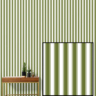 Papier Peint Grandes vertes et blanches d'olive