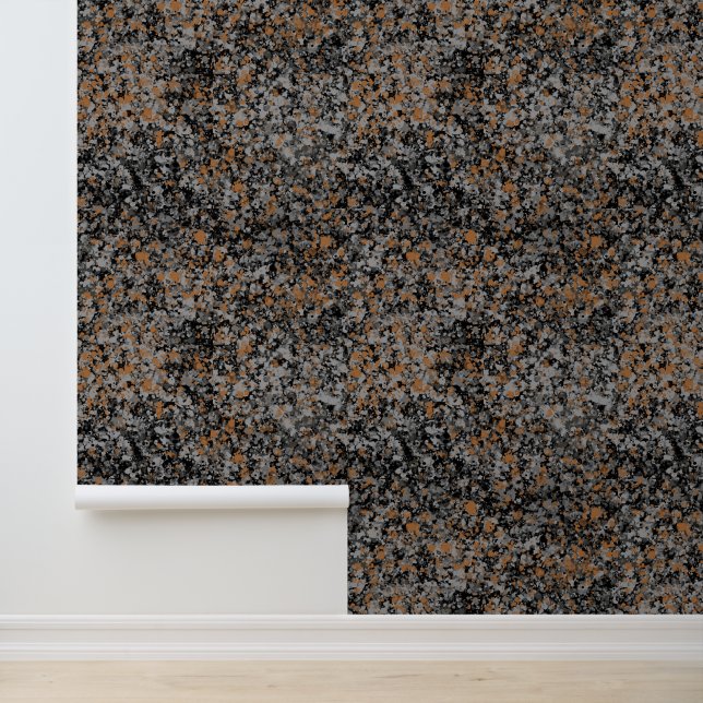 Papier Peint Granite de texture de cuivre gris noir (Application)