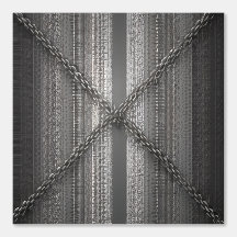 Gras Gris avec chaînes croisées