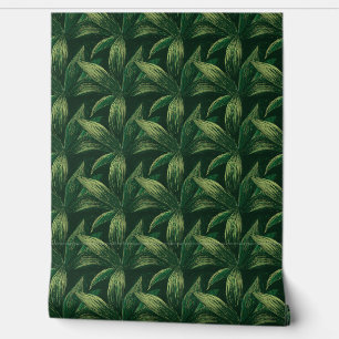 Papier Peint Green Fresh Nature Cool Dessin de feuillage modern