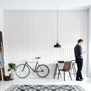 Papier Peint Gris clair et blanc