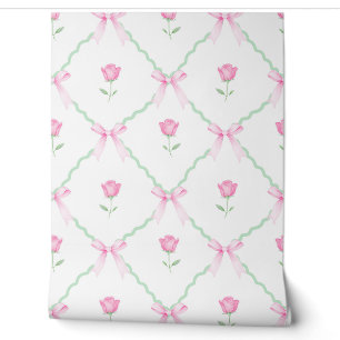 Papier Peint Grossesse des vaches roses de la Tulipe preppy