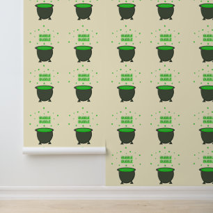 Papier Peint Halloween Cauldron et Bubbling Green Brew