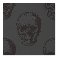 Halloween Crânes noirs/gris chauds