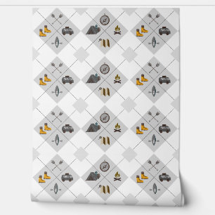 Papier Peint Happy Camper Wallpaper