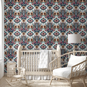 Papier Peint Harmonie Boho Wolf & Sunflower