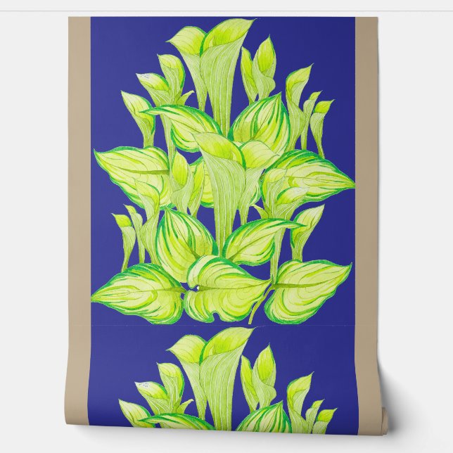 Papier Peint 'Harmony in Green' on a  (Déroulement)