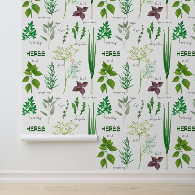 Papier Peint Herbes Herbes (Application)
