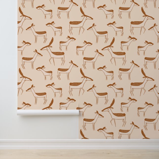 Papier Peint Herd de Deer Design (Application)