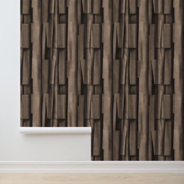 Papier Peint Heritage Luxe (Marron) Structuré   (Application)
