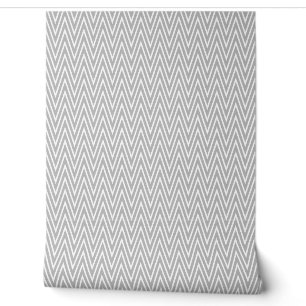 Papier Peint Herringbone Motif Simple Minimaliste Moderne Gris