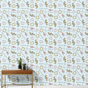 Papier Peint Icônes d'aquarelle AMIS™ Motif