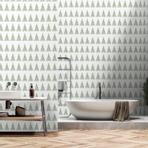 Papier Peint Illustration de Noël scandinave fond d'écran