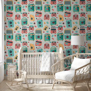 Papier Peint Illustration radio vintage
