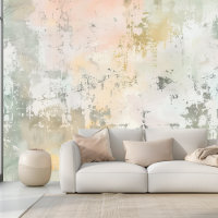 Impression Abstraite Pastel Limewash