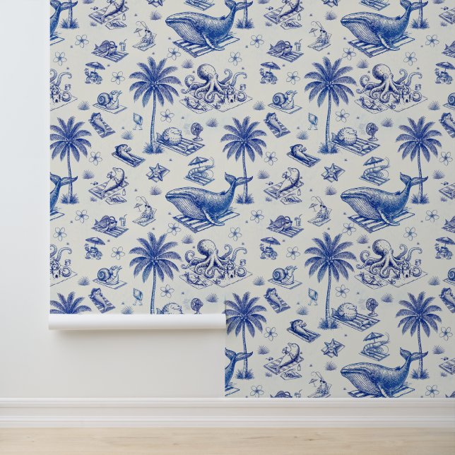 Papier Peint Impression aloha tropicale (Application)