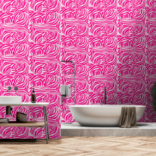 Papier Peint Impression zèbre rose