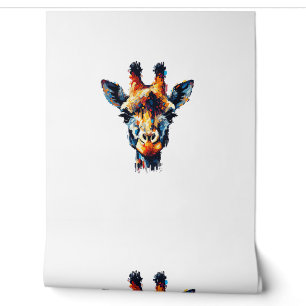 Papier Peint Impressionnisme coloré Style Giraffe Amoureux des