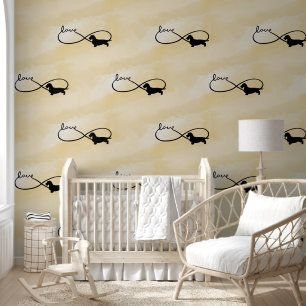 Papier Peint Infinity Love Lemniscate Rough Hair Dachshund 1