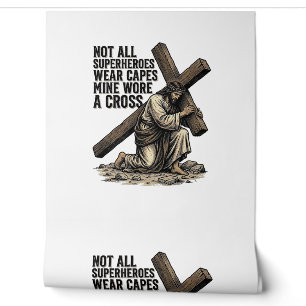 Papier Peint Jésus portant la Croix Vintage Chrétien