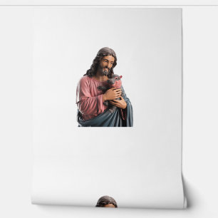 Papier Peint Jésus tenant un bébé Hippo Peinture Jeu Joueur Twi