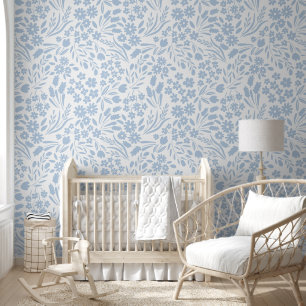 Papier Peint Joli bleu bleu Fleur sauvage Nursery Kids Room