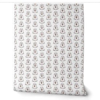 Papier Peint Joli fantôme d'Halloween avec Boba