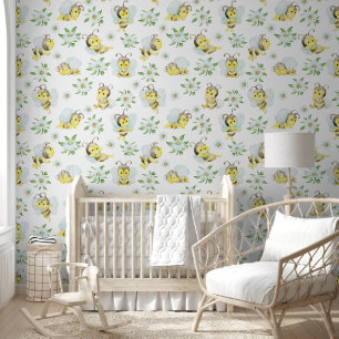 Papier Peint Joli Jouer Bee Daisy Peel Et Stick Nursery