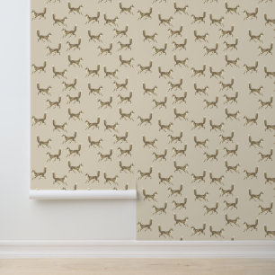 Papier Peint Joli Motif beige Fox