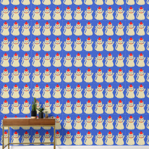Papier Peint Joli motif de chat de Noël